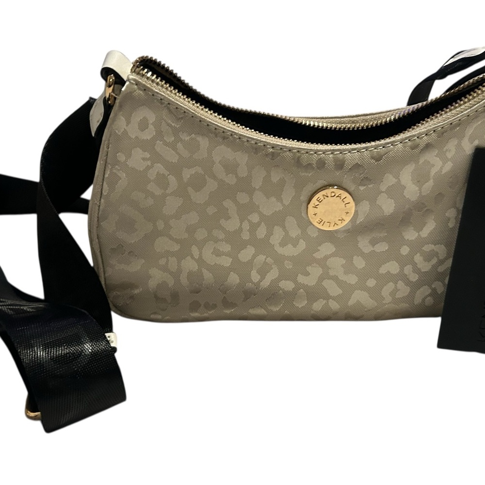 Kendall & Kylie Beige Leopard Crossbody Bag